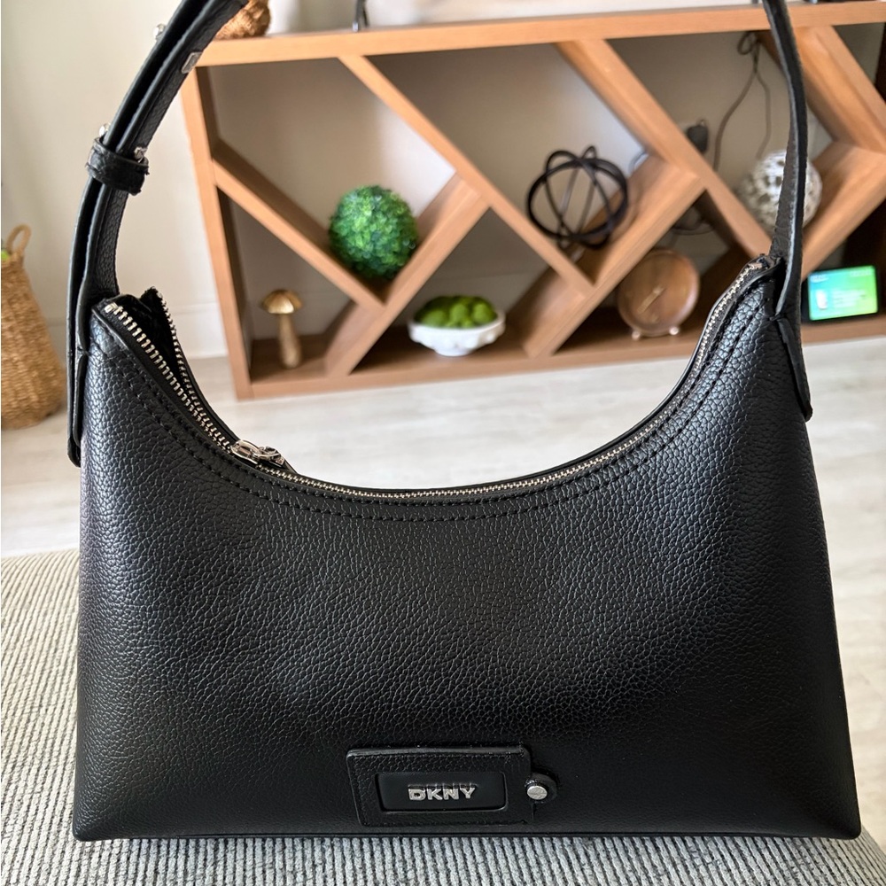 DKNY Black Pebble Leather Bag